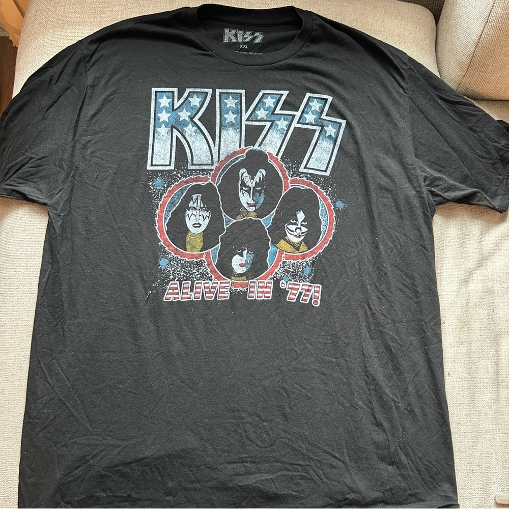 KISS Band Graphic T-Shirt Men’s XXL - Black